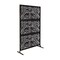 Highlanderhome LaserCut Metal Privacy Fence, WeepingWillow, Black, 48"x72"/Set WeepingWillow_Black_3pcCombo - alternate 1